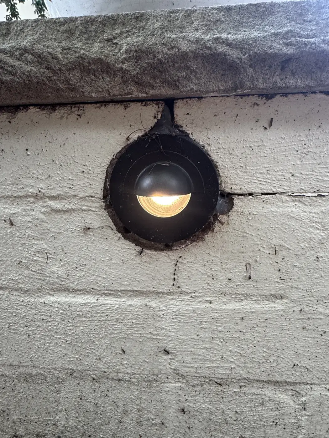 Outdoor wall light installed on a Gladesville home